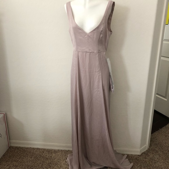 dove grey maxi dress